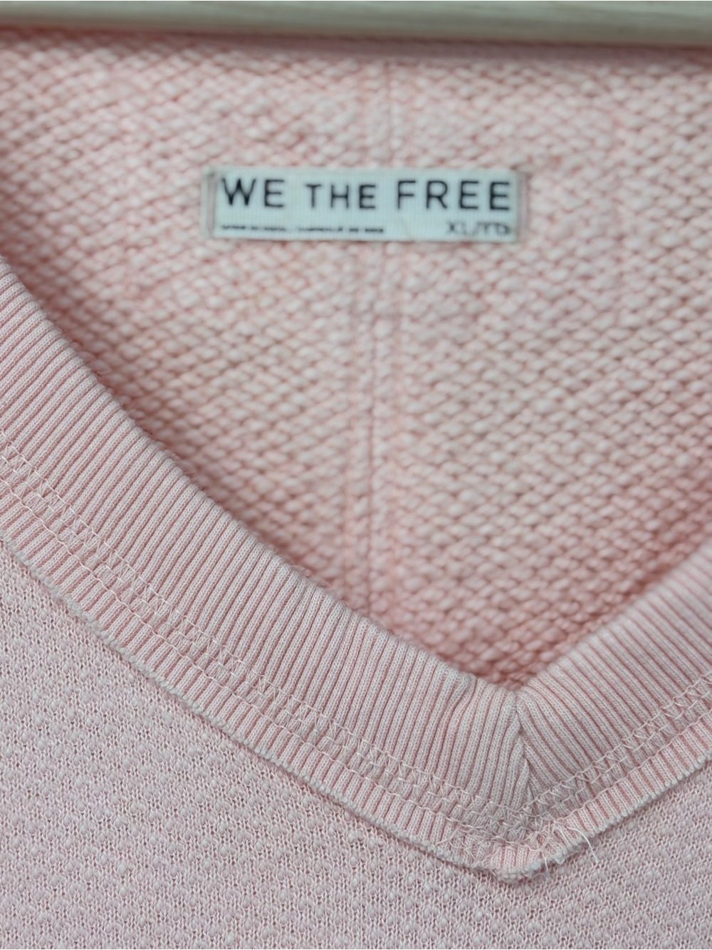 NWT We The Free People So Easy  Boxy cropped sweatshirt in Tropical Peach XL - Picture 5 of 11